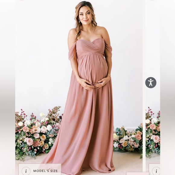 Brand NEW Sage Maternity Kennedy Chiffon Convertible Dress | Made to Order - Picture 3 of 14